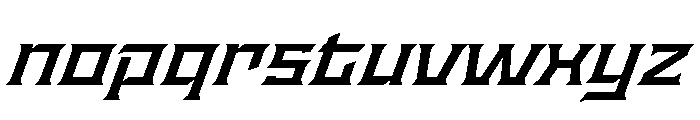Staten ExtendedSemiboldOblique Instance Font LOWERCASE