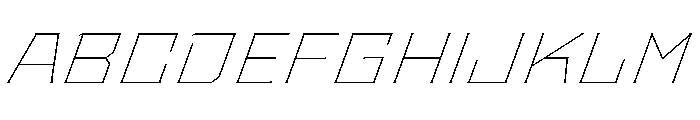 Staten ExtendedThinOblique Instance Font UPPERCASE