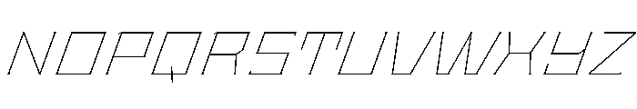 Staten ExtendedThinOblique Instance Font UPPERCASE