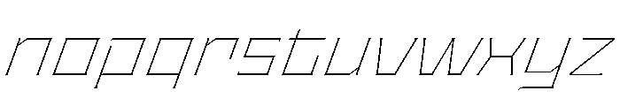 Staten ExtendedThinOblique Instance Font LOWERCASE