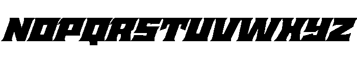 Staten ExtendedUltraOblique Instance Font UPPERCASE