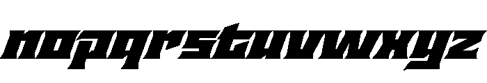 Staten ExtendedUltraOblique Instance Font LOWERCASE