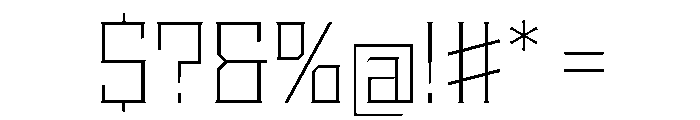 Staten ExtraLight Instance Font OTHER CHARS