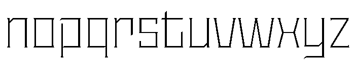 Staten ExtraLight Instance Font LOWERCASE