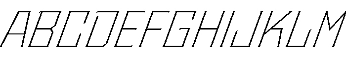 Staten ExtraLightOblique Instance Font UPPERCASE