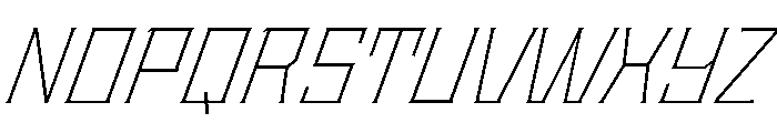 Staten ExtraLightOblique Instance Font UPPERCASE