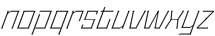 Staten ExtraLightOblique Instance Font LOWERCASE