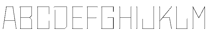 Staten Hairline Instance Font UPPERCASE