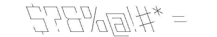 Staten HairlineReverse Instance Font OTHER CHARS