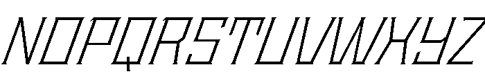 Staten LightOblique Instance Font UPPERCASE