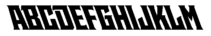 Staten NarrowBlackReverse Instance Font UPPERCASE