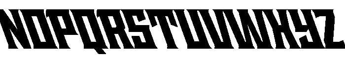Staten NarrowBlackReverse Instance Font UPPERCASE