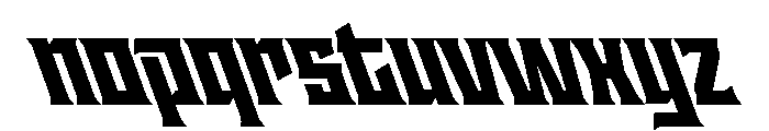 Staten NarrowBlackReverse Instance Font LOWERCASE