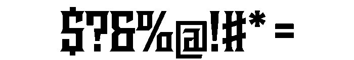 Staten NarrowBold Instance Font OTHER CHARS