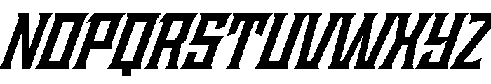 Staten NarrowBoldOblique Instance Font UPPERCASE
