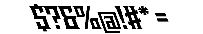 Staten NarrowBoldReverse Instance Font OTHER CHARS