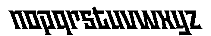 Staten NarrowBoldReverse Instance Font LOWERCASE