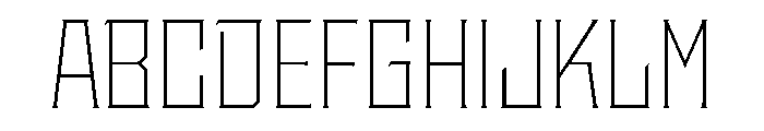 Staten NarrowExtraLight Instance Font UPPERCASE