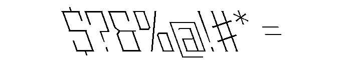 Staten NarrowExtraLightReverse Instance Font OTHER CHARS