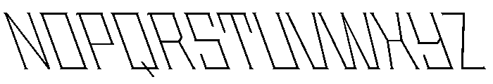 Staten NarrowExtraLightReverse Instance Font UPPERCASE