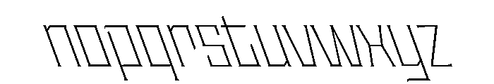 Staten NarrowExtraLightReverse Instance Font LOWERCASE