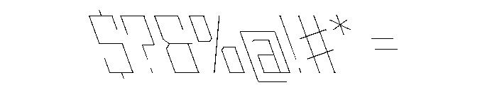 Staten NarrowHairlineReverse Instance Font OTHER CHARS