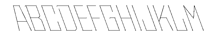 Staten NarrowHairlineReverse Instance Font UPPERCASE