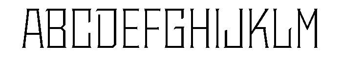 Staten NarrowLight Instance Font UPPERCASE