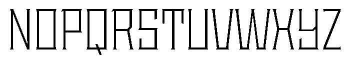 Staten NarrowLight Instance Font UPPERCASE