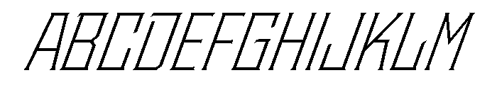 Staten NarrowLightOblique Instance Font UPPERCASE