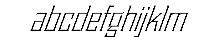 Staten NarrowLightOblique Instance FONT