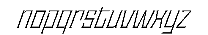 Staten NarrowLightOblique Instance Font LOWERCASE
