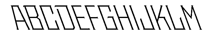 Staten NarrowLightReverse Instance Font UPPERCASE