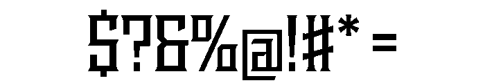 Staten NarrowSemibold Instance Font OTHER CHARS