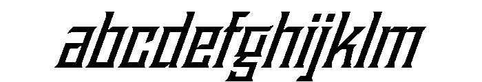 Staten NarrowSemiboldOblique Instance FONT