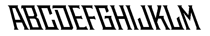 Staten NarrowSemiboldReverse Instance Font UPPERCASE