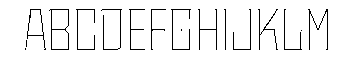 Staten NarrowThin Instance Font UPPERCASE
