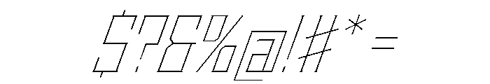 Staten NarrowThinOblique Instance Font OTHER CHARS