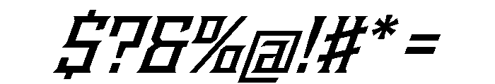 Staten SemiboldOblique Instance Font OTHER CHARS