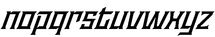 Staten SemiboldOblique Instance Font LOWERCASE