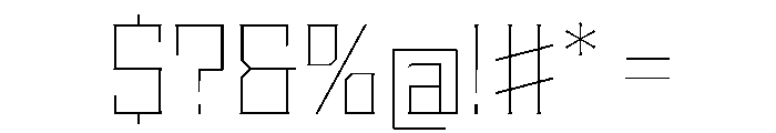 Staten Thin Instance Font OTHER CHARS