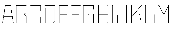 Staten Thin Instance Font UPPERCASE