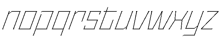 Staten ThinOblique Instance Font LOWERCASE