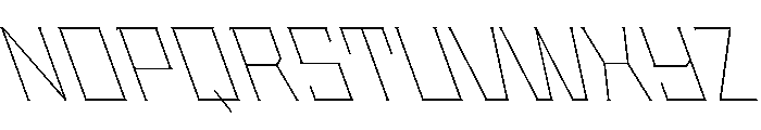 Staten ThinReverse Instance Font UPPERCASE