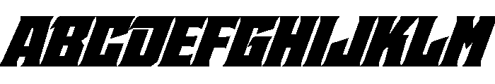 Staten UltraOblique Instance Font UPPERCASE