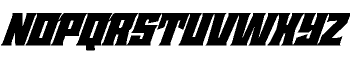 Staten UltraOblique Instance Font UPPERCASE