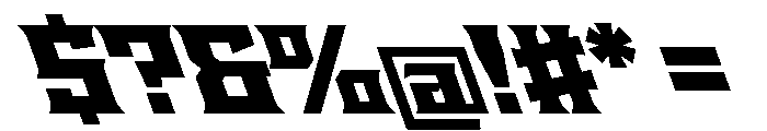 Staten WideBlackReverse Instance Font OTHER CHARS