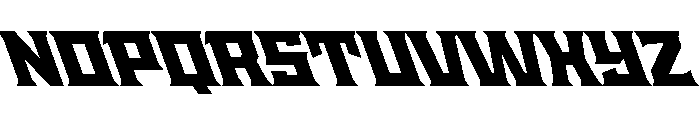 Staten WideBlackReverse Instance Font UPPERCASE