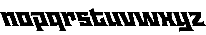Staten WideBlackReverse Instance Font LOWERCASE