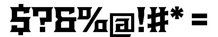 Staten WideBold Instance Font OTHER CHARS
